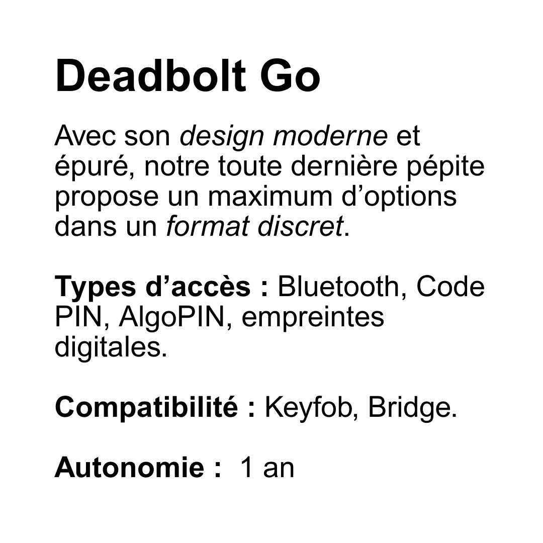 serrures connectées à code sécurisée serrure connectée serrure connectée porte code pin bluetooth Deadbolt Go