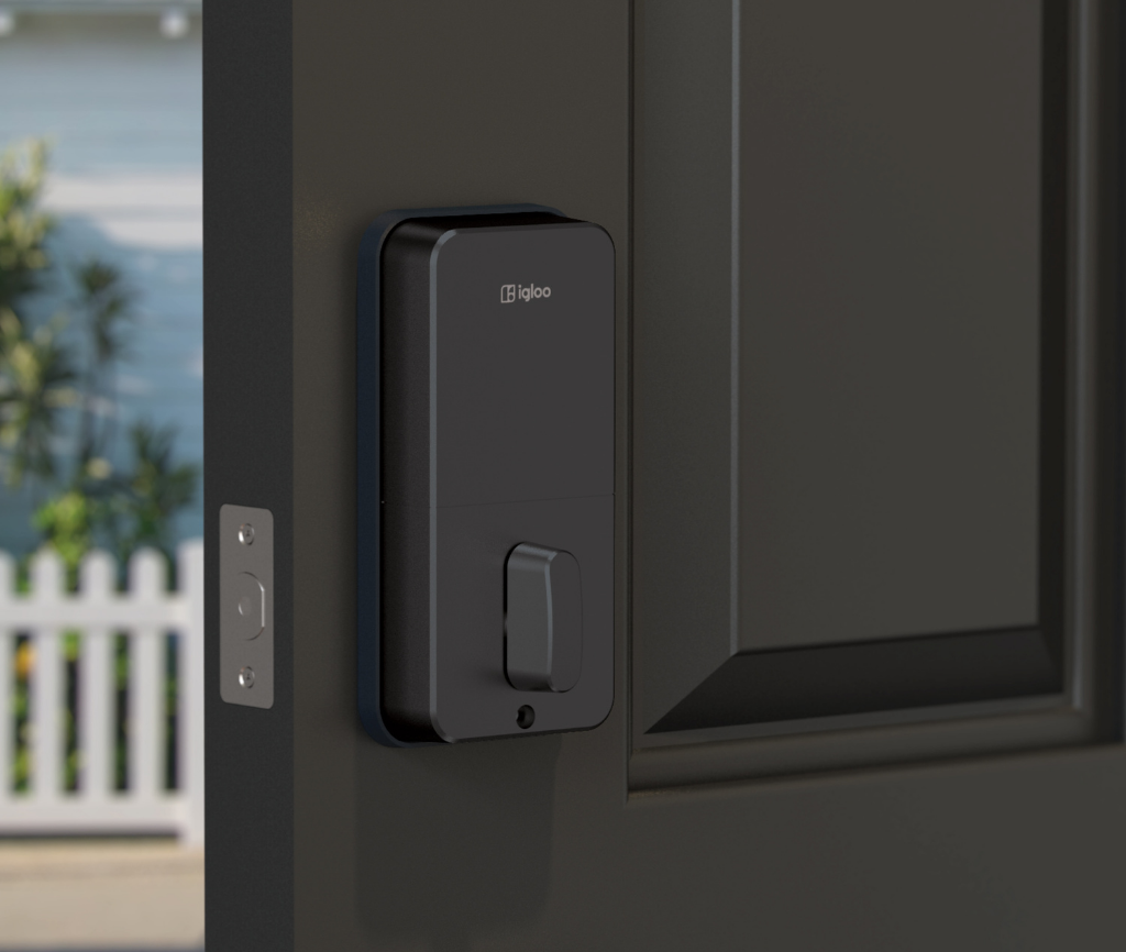 serrures connectées igloohome à codes code pin empreinte digitale sécurisé porte mortise deadbolt