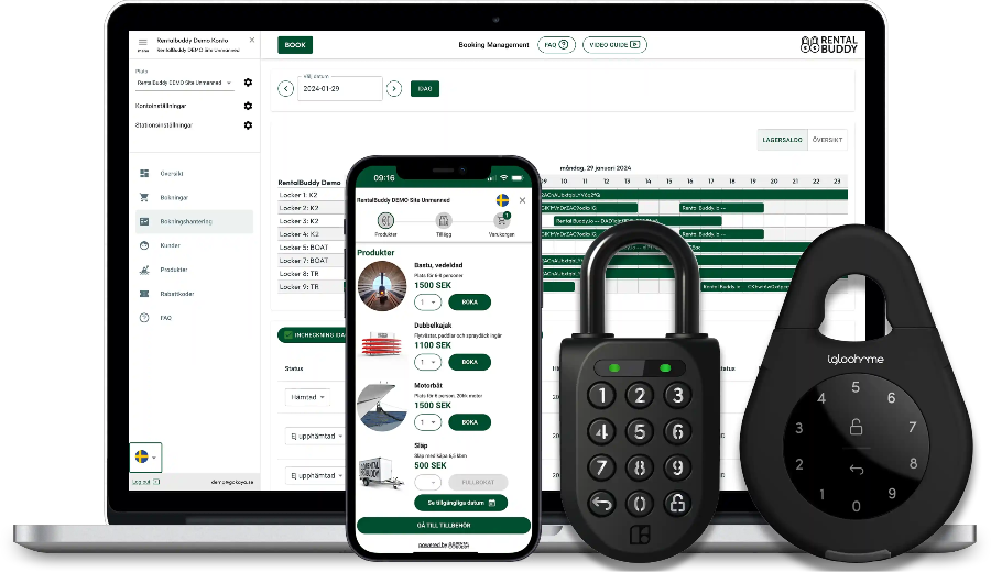 location de matériel autonome rentalbuddy platform system plateforme de réservation d'équipement en ligne